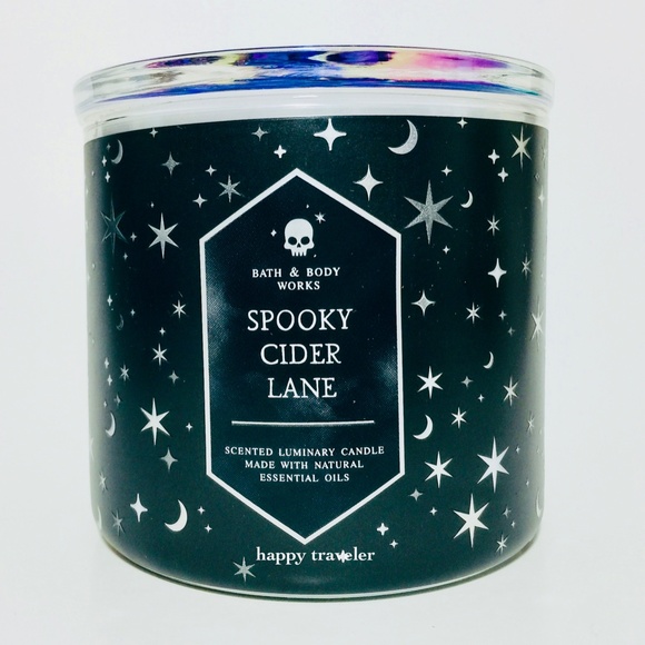 SPOOKY CIDER LANE 3 Wick Candle - Picture 2 of 3